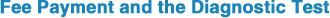 Fee Payment and the Diagnostic Tests