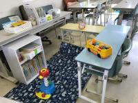 乳幼児向けの机・イス・マットも用意しております。