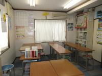 教室の中です。