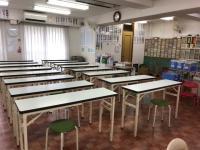 教室は広々としたスペースがあります。