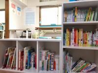 楽しい絵本を<br />
たくさん用意しています