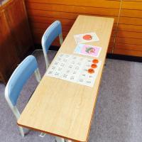 対面で学習してもらえるよう幼児用のコーナーがあります。