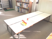 幼児さんも、席を離して学習しています。