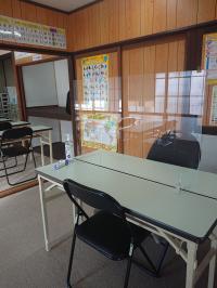 検温・消毒をして学習開始！安心して学習いただけます。