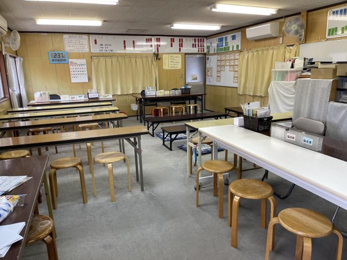 広い教室なので、間隔を空けてゆったり学習できます！