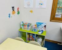 幼児さんコーナーです。楽しく学習して頂けるよう工夫をして、お待ちしております。