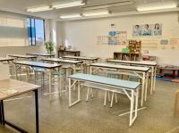 教室内の様子です。子どもたちが集中して取り組める環境づくりを心がけています。