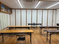 広くとても綺麗な会館のお部屋でお互い十分距離をあけてゆったり座ることができます。