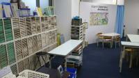 幼児席で、小さなお子様もしっかりした姿勢で学習できます