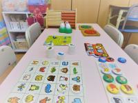 教具もたくさん揃えています。どれがお気に入り?