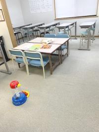 カーペットを敷いているので、0歳のお子さんも安心してお連れください♪