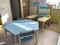 お母様とご一緒にゆったり座ってお話ししましょう。