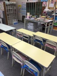 幼児さん専用席が充実しており、幼児さんも楽しく学習しています。