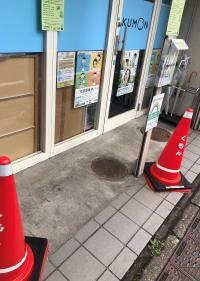 外にベビーカーを置いていただけます。