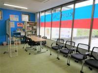 ベビーくもんタイムは明るい窓際で♪ねんねの赤ちゃんにはお布団もご用意します