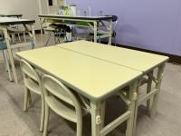 お子さまと一緒に座って、お話を聞かせて頂きますね♪