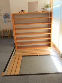 土間があるのでbaby carも室内に置けます