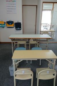 教室内観１ 幼児さん専用の座席を用意しております。