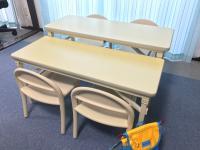 幼児さん用の小さいお席もあります。