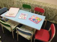 小さなお子さんも座れるこちらの席でお話をします♪