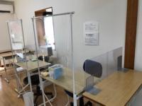 感染症対策に配慮しています。