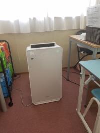 空気清浄機も設置しています。