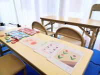 小さいお子さんのための机です<br />
BabyKumonタイムをここですごしましょうか