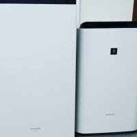 次亜塩素酸空間除菌と空気清浄の2種類の機器を準備しております。