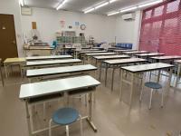 広くて明るい教室です!<br />
ベビーカーでそのまま入ることができます。