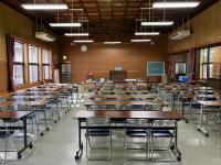 広い教室です。ベビーカーごと入れろのでお子さんが眠っていても安心です。