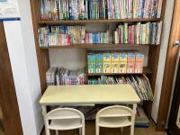 お子様が読める本を数多くご用意。読書は心を育てます。