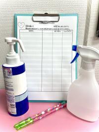 教室では感染対策に努めております。