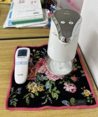 消毒・検温実施中です