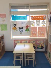 幼児コーナーです。こちらでBaby Kumonを実施します。