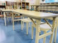 幼児さん専用学習席はこちらです。BabyKumonを卒業したらここで学習です。