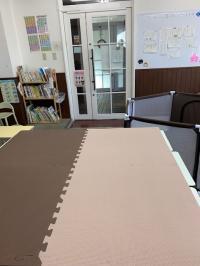 おむつ交換マットも完備。毎回除菌しています。