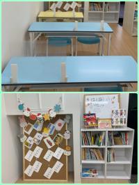 成長にあわせて机・椅子など環境を整えています