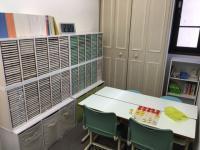 幼児席では、先生と一緒に落ち着いて学習ができます。