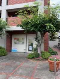 教室の外観です。ベビーカーでそのまま、入室できます。