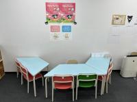 幼児さんのお席もご用意しています。Babyご卒業後も安心して継続できます。