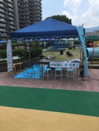 2019年からアメリア納涼大会にも出店させて頂いています。写真は準備中です。