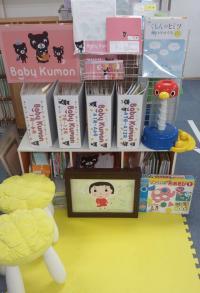 イスに座れない赤ちゃんも安心のコーナーも設置♪