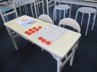 幼児タイム実施中！<br />
もじ・かず・えいごを学びます。