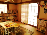 本好きになってほしいと思い、読書コーナーも整えております。