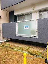 駐輪場はマンション裏側にございます。