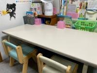 幼児席です。小さなお子さまも安心して学習できる環境を整えています。