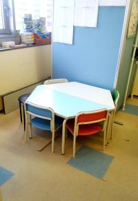 幼児さんにちょうどいい専用の学習コーナーも！