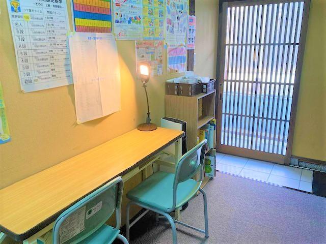 ☆待合室☆<br />
学習前に深呼吸して入室、学習後のお迎え待ちをします。