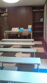 床にはマットが敷いてあるので、小さなお子さまも安心です。