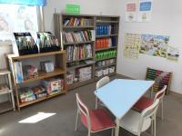 幼児席です♪抱っこの赤ちゃんは、学習スペースでも対応可能です。